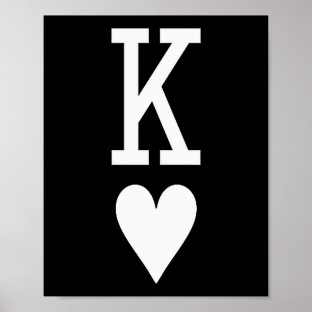 Poster King Of Hearts And Queen Of Hearts Couples Matchin (Devant)