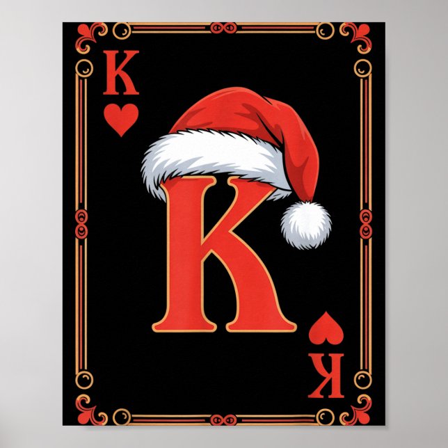 Poster King Of Hearts Christmas Costume Playing Cards Kin (Devant)