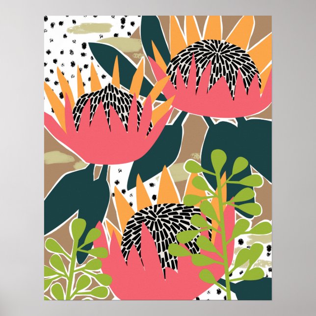 Poster King Protea I (Devant)