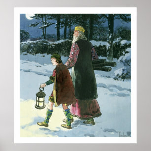 Poster King Wenceslas (c.907-c.929) de 'Peeps in the