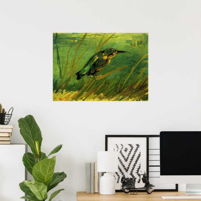 Poster Kingfisher par Vincent van Gogh (Bureau à domicile)
