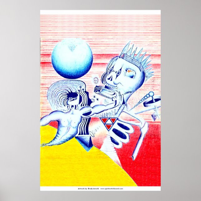Poster: King's Revelation: Trippy Artwork Poster (Front)