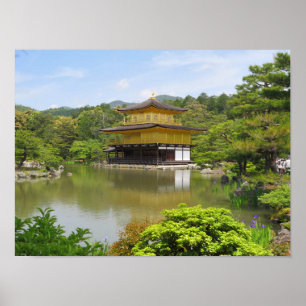 Poster Kinkaku-ji le Pavillon d'or Temple Kyoto
