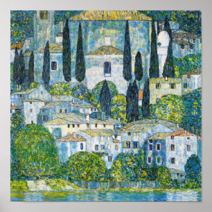 Poster Kirche à Cassone par Gustav Klimt