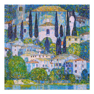 Poster Kirche de Gustav Klimt en Cassone