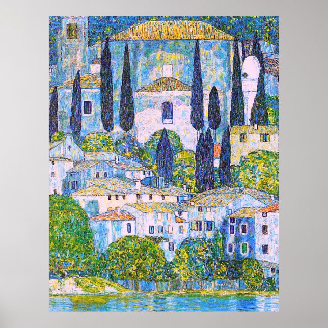 Poster Kirche de Gustav Klimt en Cassone (Devant)