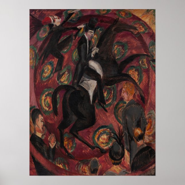 Poster Kirchner - Cavalier de cirque (Devant)