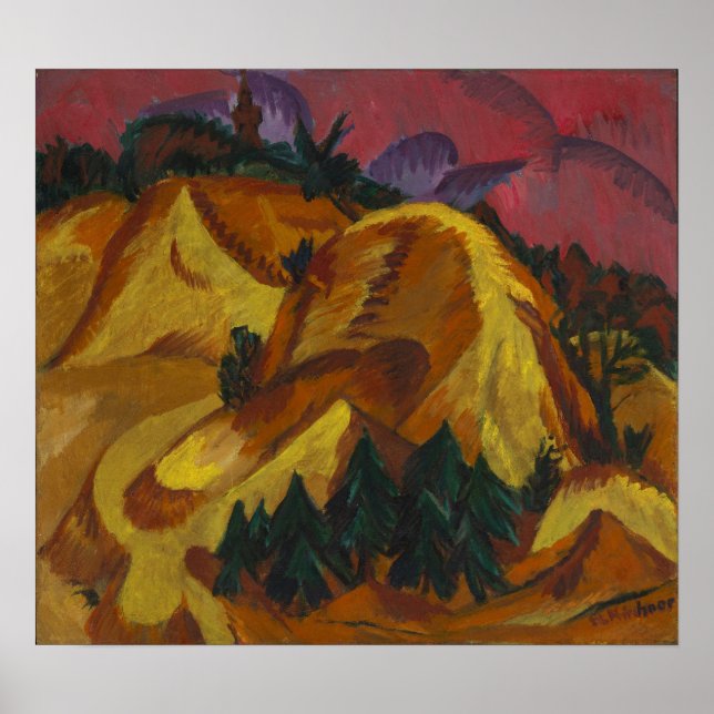 Poster Kirchner - Montagnes de sable (Devant)