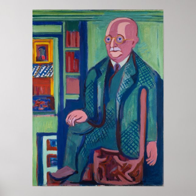 Poster Kirchner - Portrait Dr Carl Hagemann 1928 (Devant)