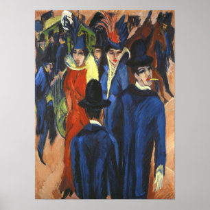 Poster Kirchner - Scène de rue à Berlin