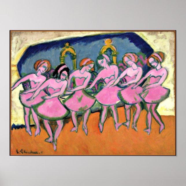 Poster Kirchner - Six Danseurs (Devant)