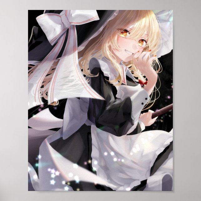 Poster Kirisame Marisa en noir (Devant)