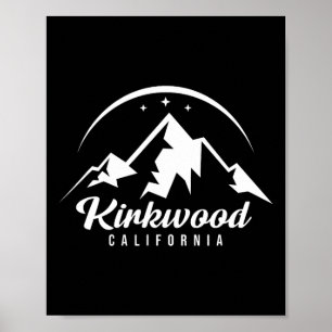 Poster Kirkwood California Ski Resort Snowboard