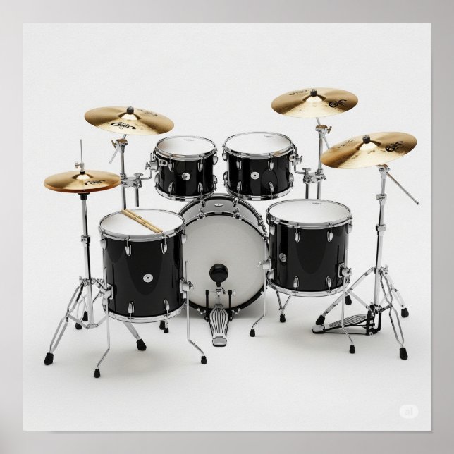 Poster Kit de tambour poli (Devant)