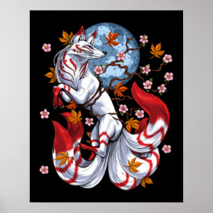 Poster Kitsune japanese Fox