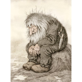 Poster Kittelsen Troll se demande quel âge il a pour CC00
