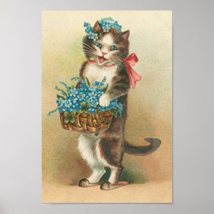 Poster Kitten vintage