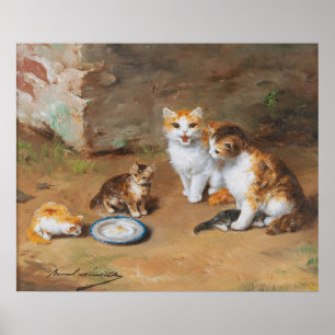 Poster Kitty Cats et Milk
