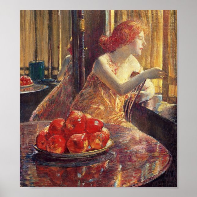 Poster Kitty Hughes (Belle Américaine Red-Haired Woman) (Devant)