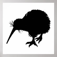 Kiwi Bird Silhouette