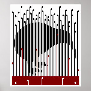 Poster Kiwi dans le Raupo, BULLRUSH