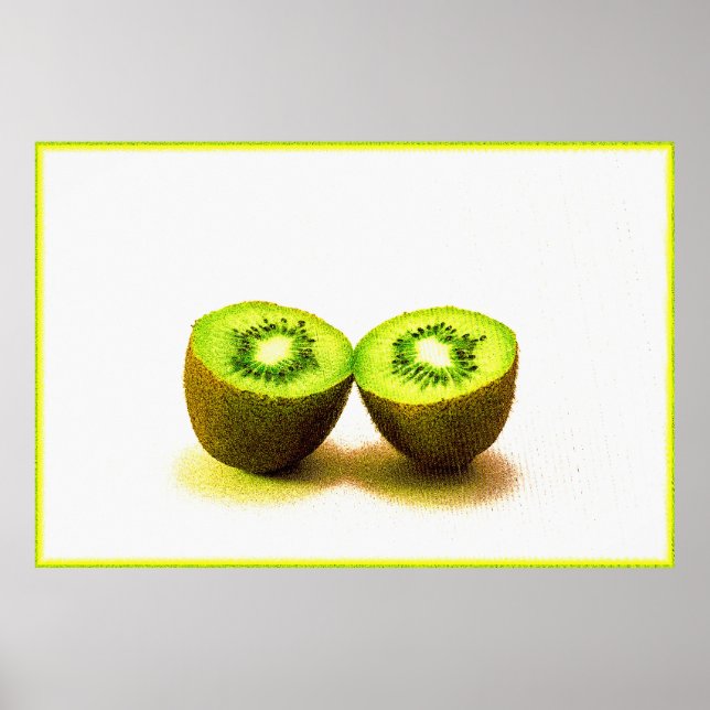 Poster "Kiwifruit" Photo mignonne. Commandez dès maintena (Devant)