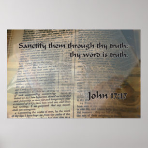 Poster KJV John 17 17