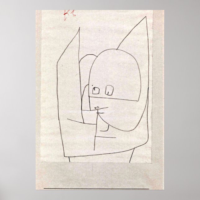 Poster Klee - Altkluger Engel (Devant)