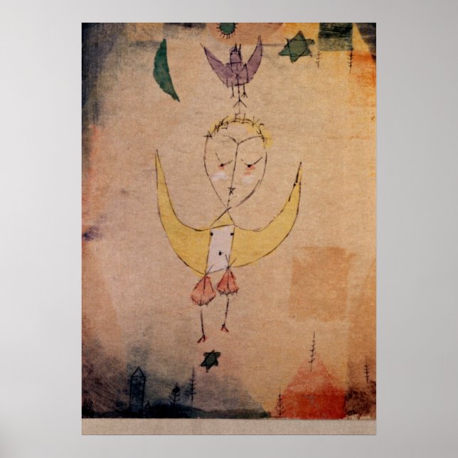 Poster Klee - Angelus Descendens (Devant)