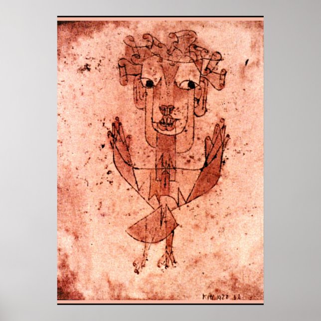 Poster Klee - Angelus Novus (Nouvel Ange) (Devant)