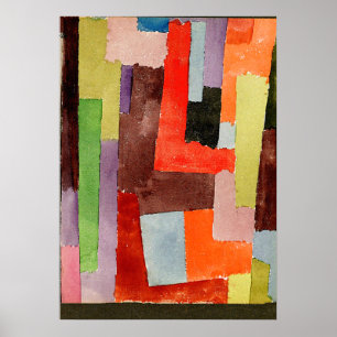 Poster Klee - Angles droits