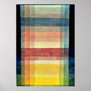 Poster Klee - Architecture of the Plain
