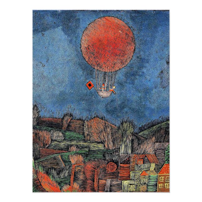 Poster Klee - Balloon Der Luft (Devant)