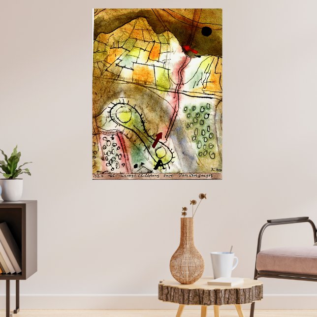 Poster Klee - Brève description d'un col de montagne (Salon 3)