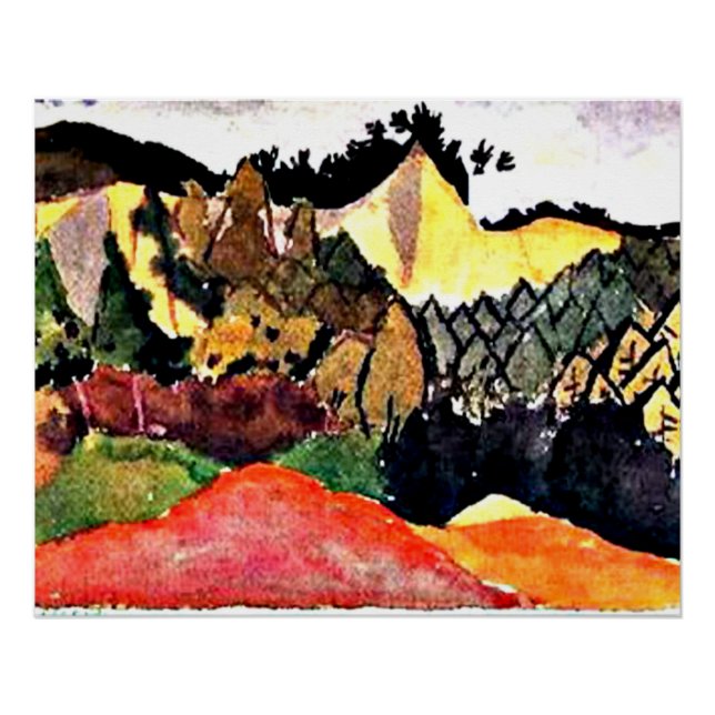 Poster Klee - Dans la carrière (Devant)