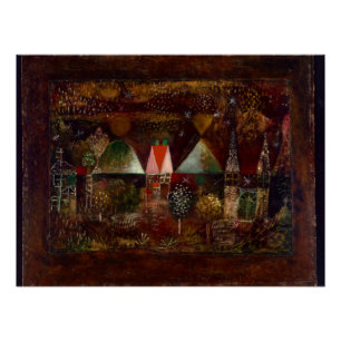 Poster Klee - Fête de nuit