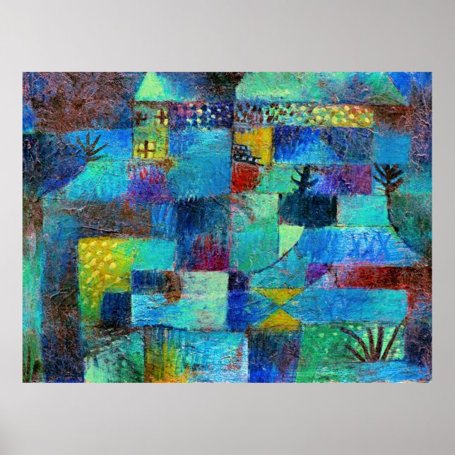 Poster Klee - Jardin en terrasse (Devant)