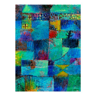 Poster Klee - Jardin en terrasse