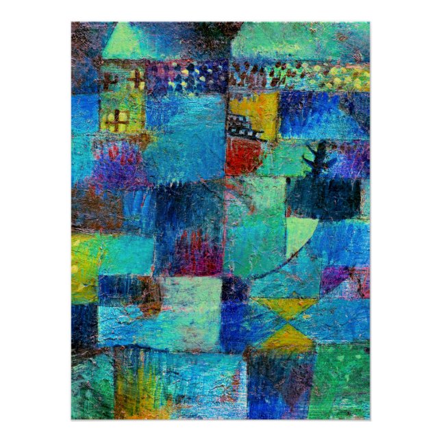 Poster Klee - Jardin en terrasse (Devant)