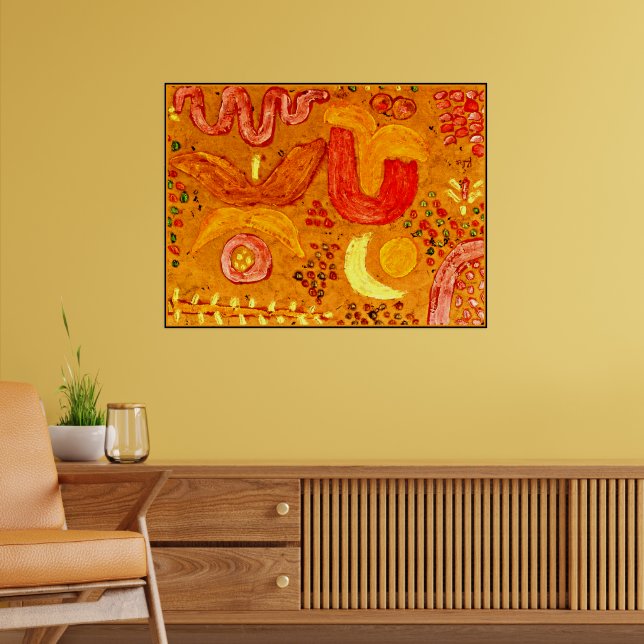 Poster Klee - Jardin par temps chaud (Salon 2)