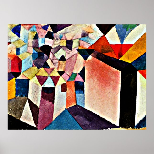 Poster Klee - La vision d'une ville (Devant)