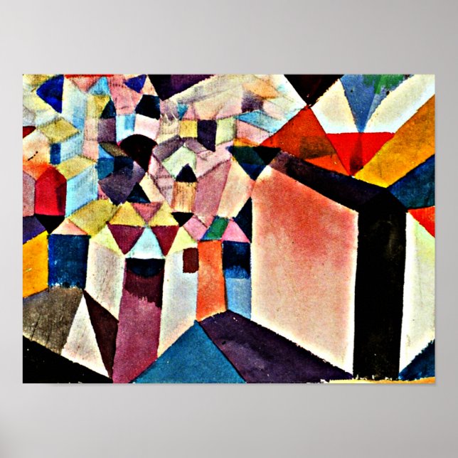 Poster Klee - La vision d'une ville (Devant)