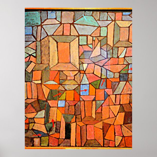 Poster Klee - La voie vers la Citadelle (Devant)