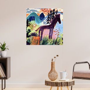 Poster Klee - Le Cheval,