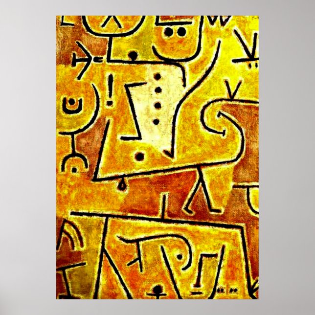 Poster Klee - Manteau rouge (Devant)