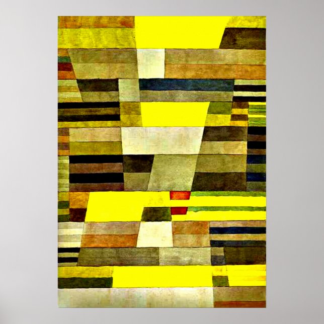 Poster Klee - Monument, 1929 OEuvre abstraite (Devant)