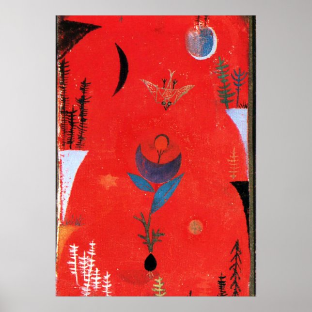 Poster Klee - Mythe des fleurs (Devant)