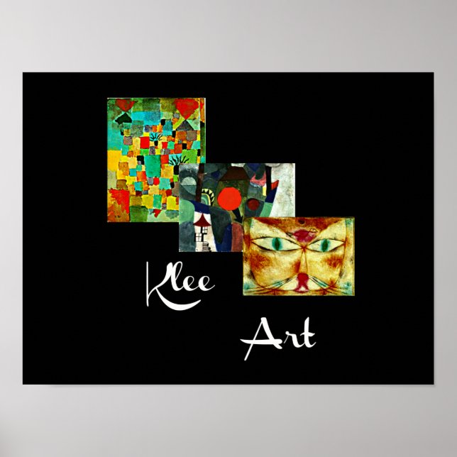 Poster Klee, Paul Klee collage, (Devant)
