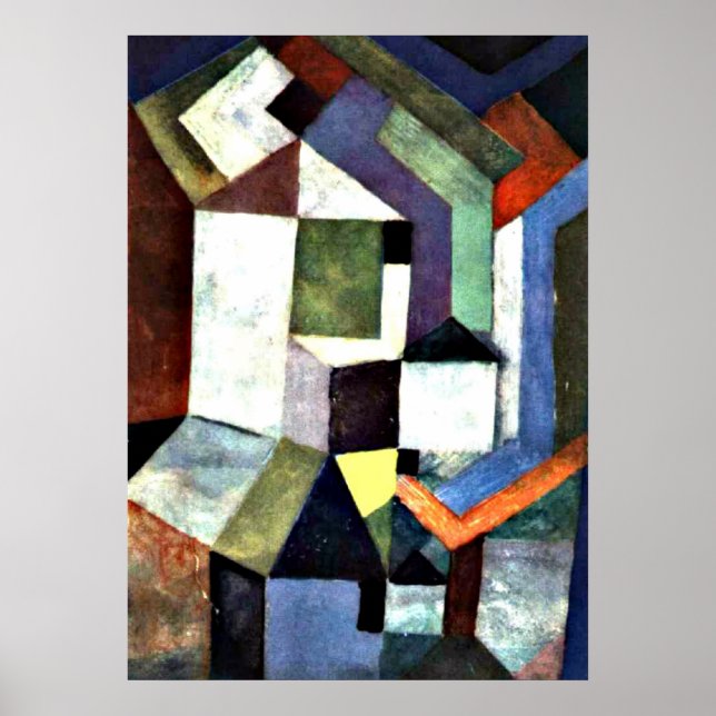 Poster Klee - Paysage nordique pieux (Devant)