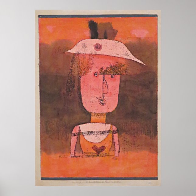 Poster Klee - Portrait de Mme P. dans le Sud (Devant)